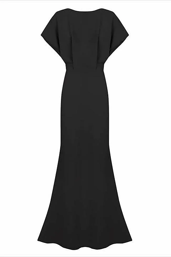 Vestido negro Ana de Boüret.