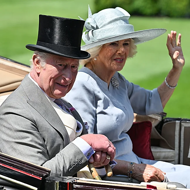 Los reyes Carlos y Camilla, en el Royal Ascot del año pasado.