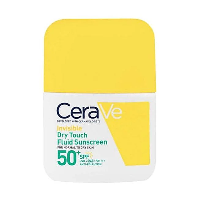 CeraVe Invisible Dry Touch Fluid Sunscreen SPF50+.