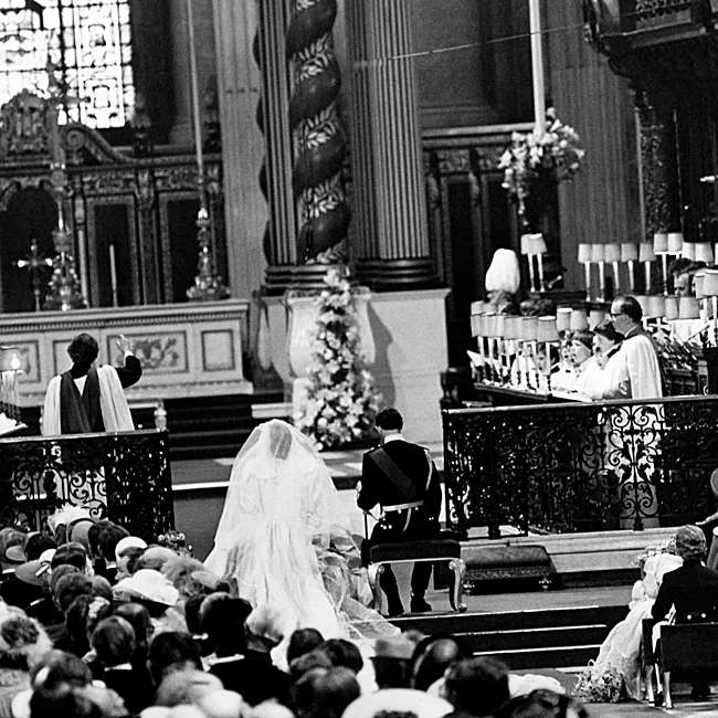Diana y Carlos, en la catedral de San Pablo de Londres,