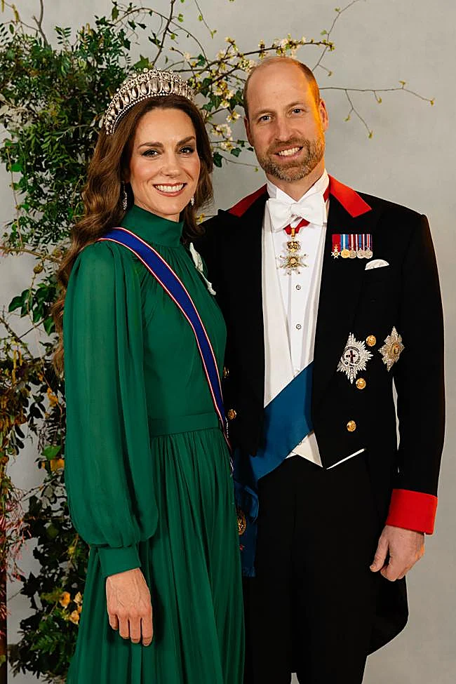 Kate Middleton at a gala dinner.
