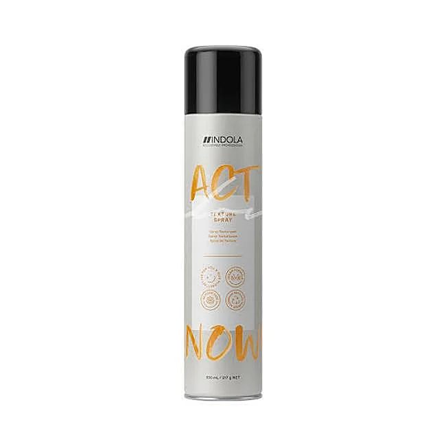Indola Act Now Texturizing Spray.