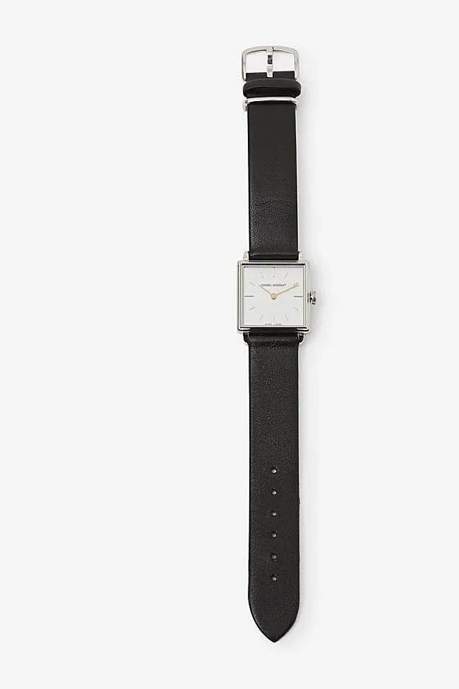 Reloj con esfera cuadrada de Isabel Marant.