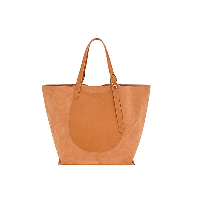 Bolso de ante estilo shopper XL de Longchamp.