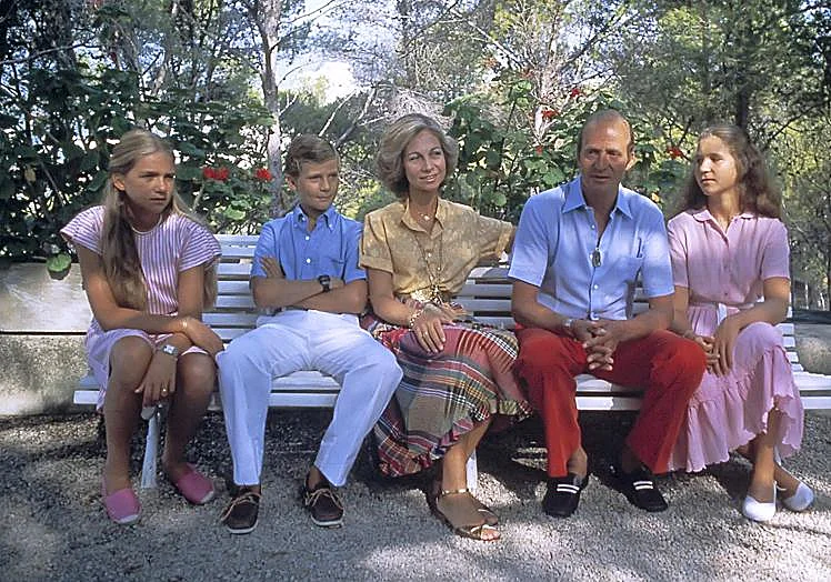 La familia real en Mallorca.