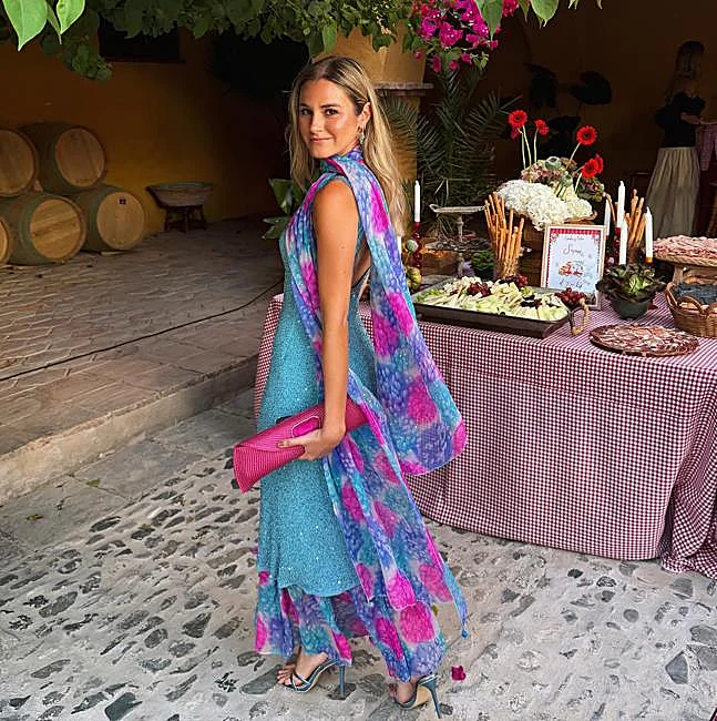 Un vestido de invitada de Ángel Palazuelos que s ehizo viral.