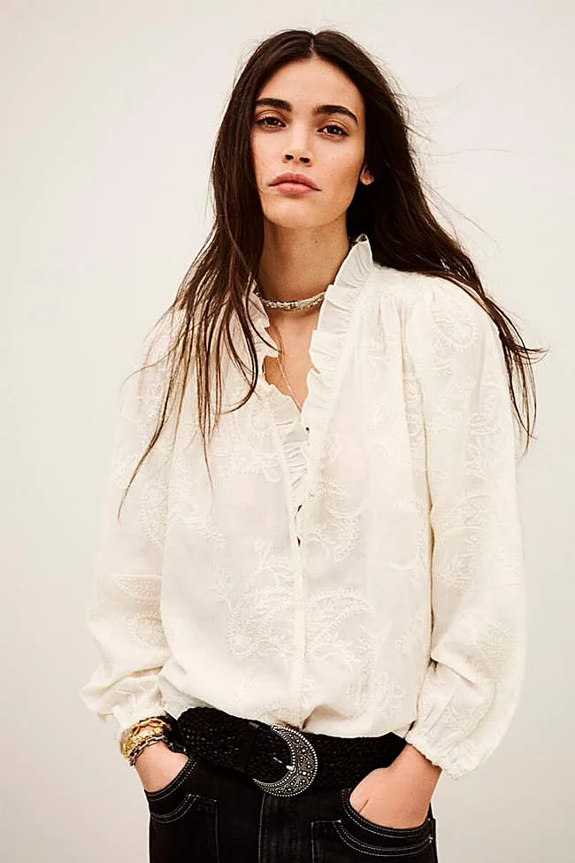 Camisa de estilo romántico de Ba&sh.