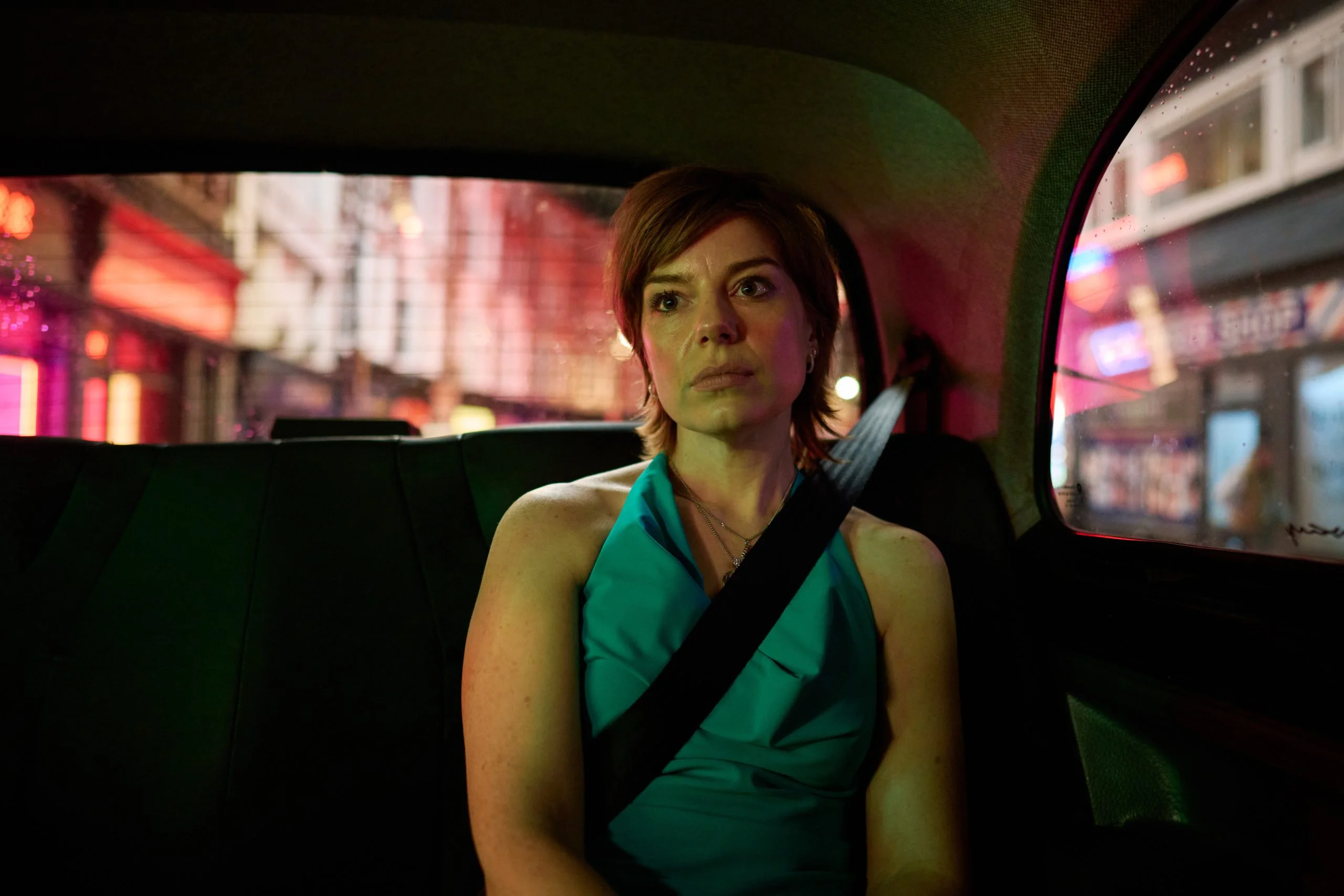 Aimee-Ffion Edwards in an image from the British miniseries, Creednos.