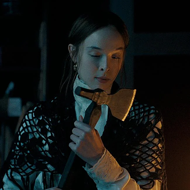 Ella Beatty as Lizzie Borden in Ryan Murphy's Monster anthology series, Monster.