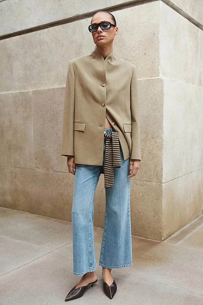 Americana camel + vaqueros flare