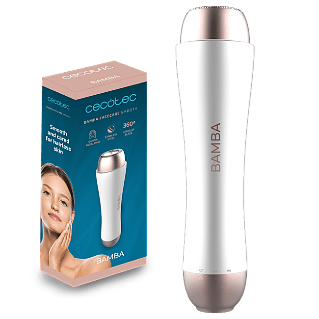 FaceCare Smooth de Cecotec, depiladora facial de acero inoxidable (16,90 euros).