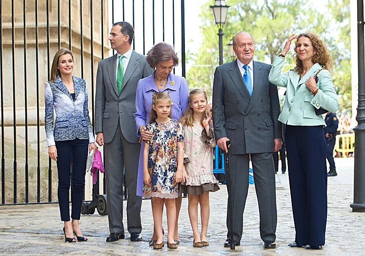 La Familia Real, durante una visita a Palma.