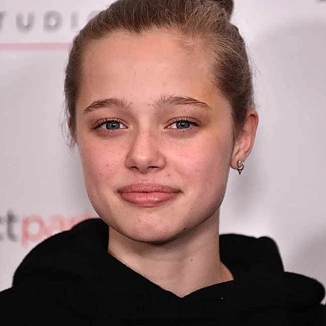 Shiloh Jolie, the daughter of Angelina Jolie and Brad Pitt.