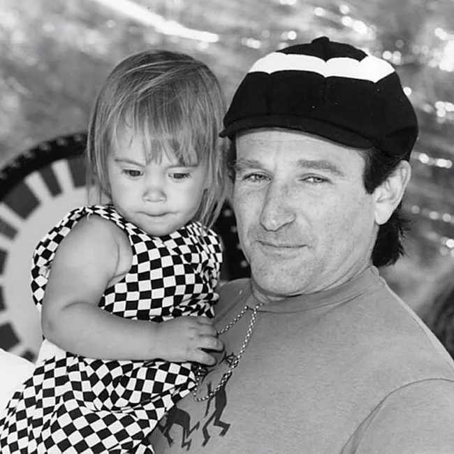 Robin Williams y su hija Zelda, en el último post en Instagram del actor.