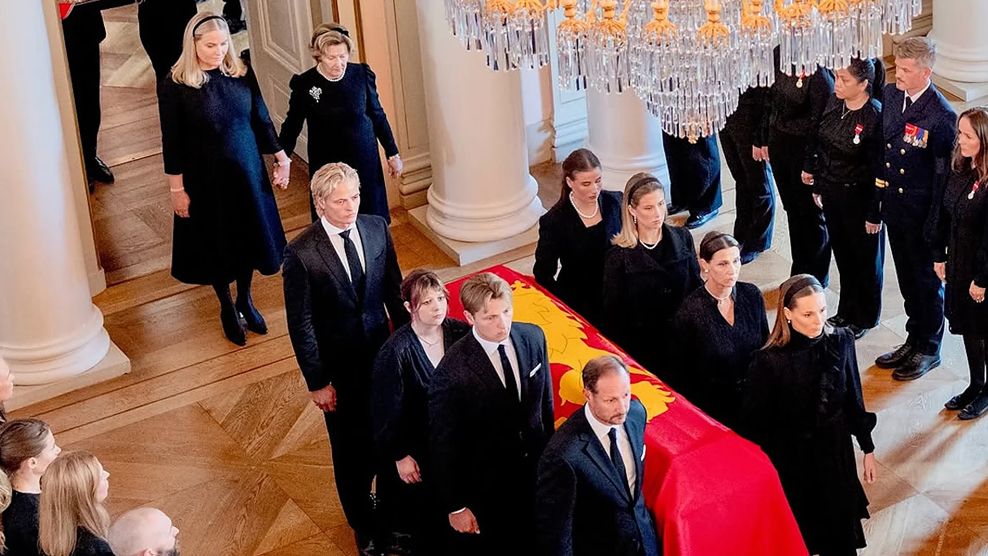 Marius Borg’s Presence at King Harald’s Coffin Transfer Angers Norwegians