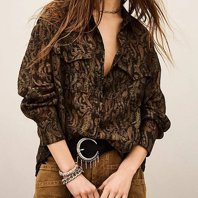 Camisa estampada de ba&sh, 87 euros.