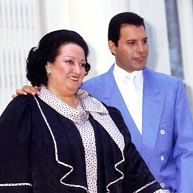 Freddie Mercury, junto a Montserrat Caballé en 1988.