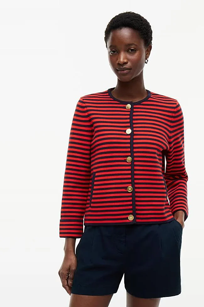Cárdigan con estampado de rayas de Tommy Hilfiger.