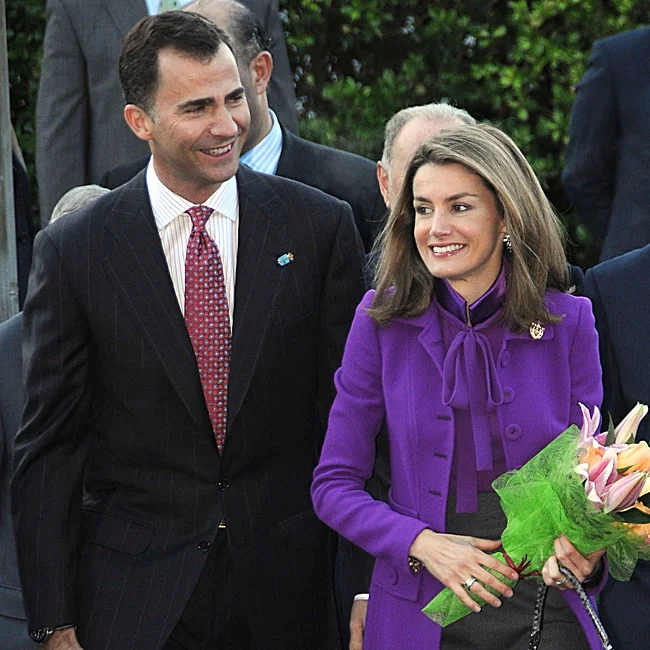 Felipe y Letizia visitan La Gesta en 2008.