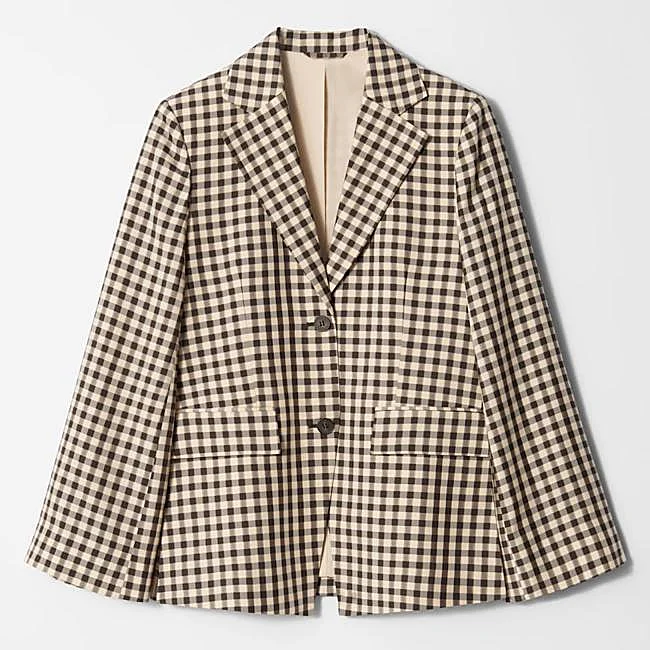 Checked blazer by &Other Stories, 79 euros.