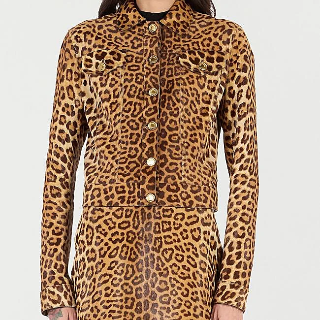Roberto Cavalli leopard jacket, 2,700 euros.