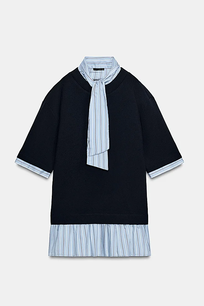 Vestido corto de Zara (39,99 euros)