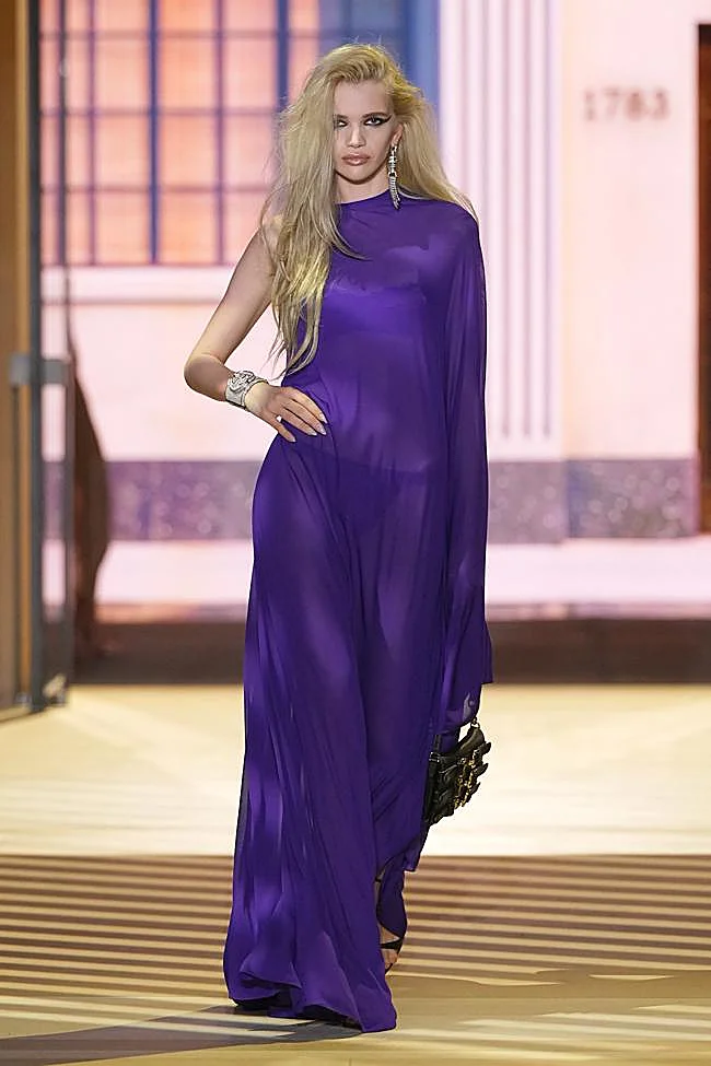 Look de Gucci durante la Semana de la Moda de Milán.