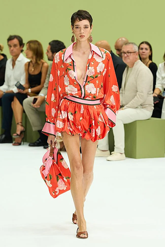Look de Luisa Spagnoli durante la Semana de la Moda de Milán.