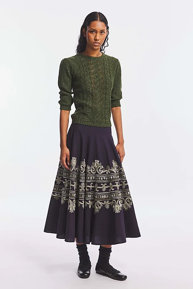 Falda midi de Antik Batik (355 euros)