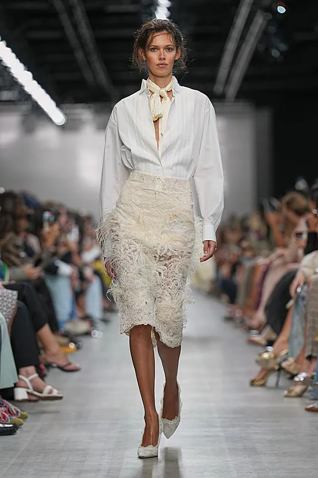 Look by Ermanno Scervino during Milan Fashion Week.