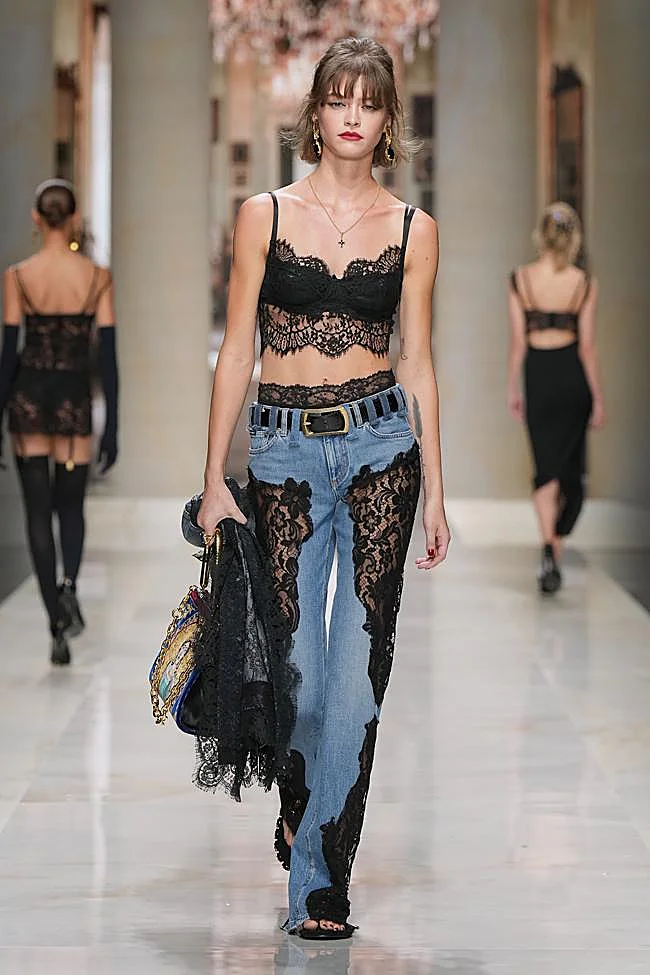 Look by Dolce & Gabbana during Milan Fashion Week.
