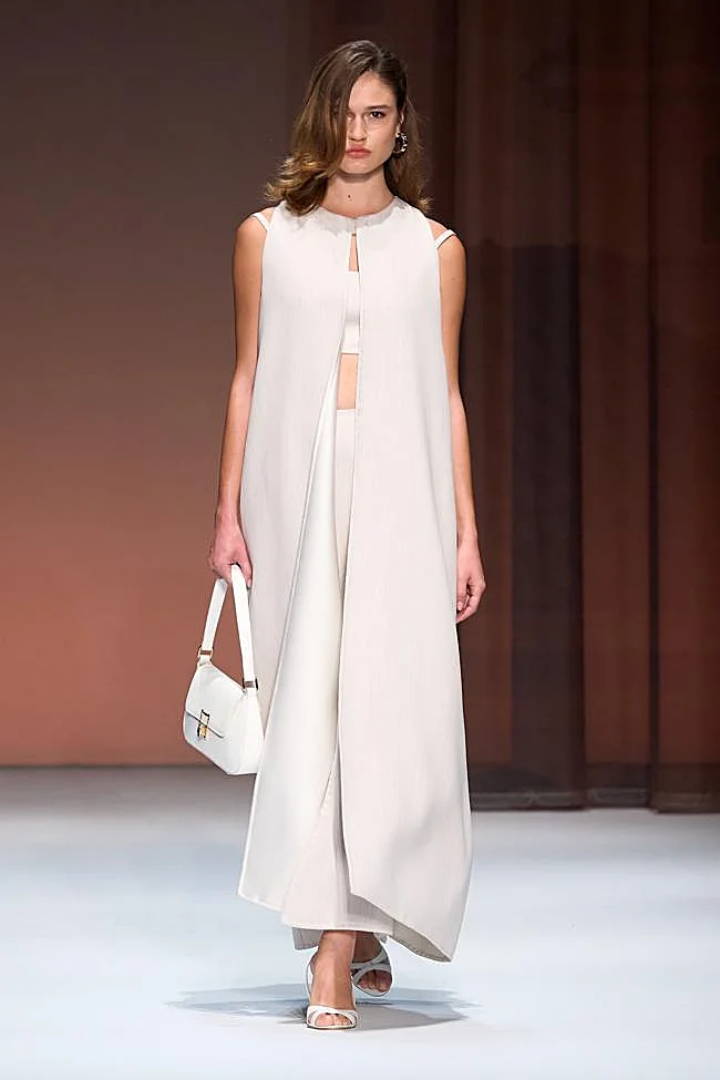 Look by Laura Biagiotti during Milan Fashion Week.