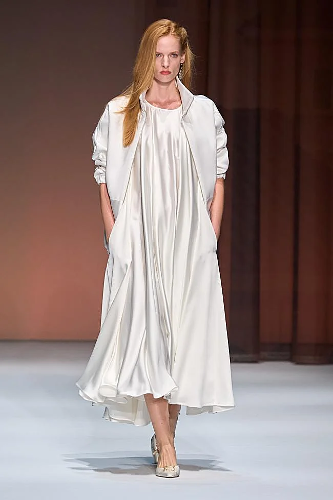 Look by Laura Biagiotti during Milan Fashion Week.