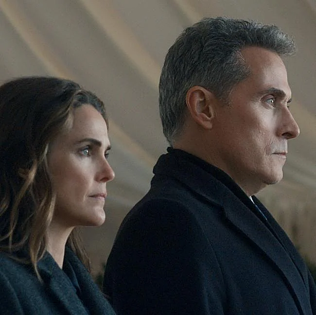 Keri Russell and Rufus Sewell in an image from The Diplomat’s fourth season.