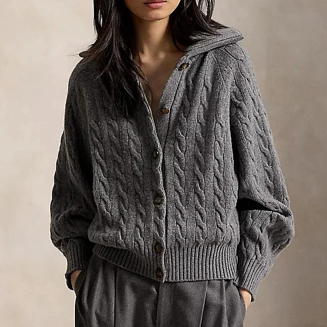 Cárdigan gris de Ralph Lauren, 345 euros.