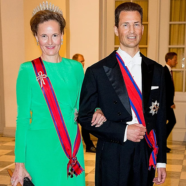 Los príncipes herederos Sophie y Alois de Liechtenstein.
