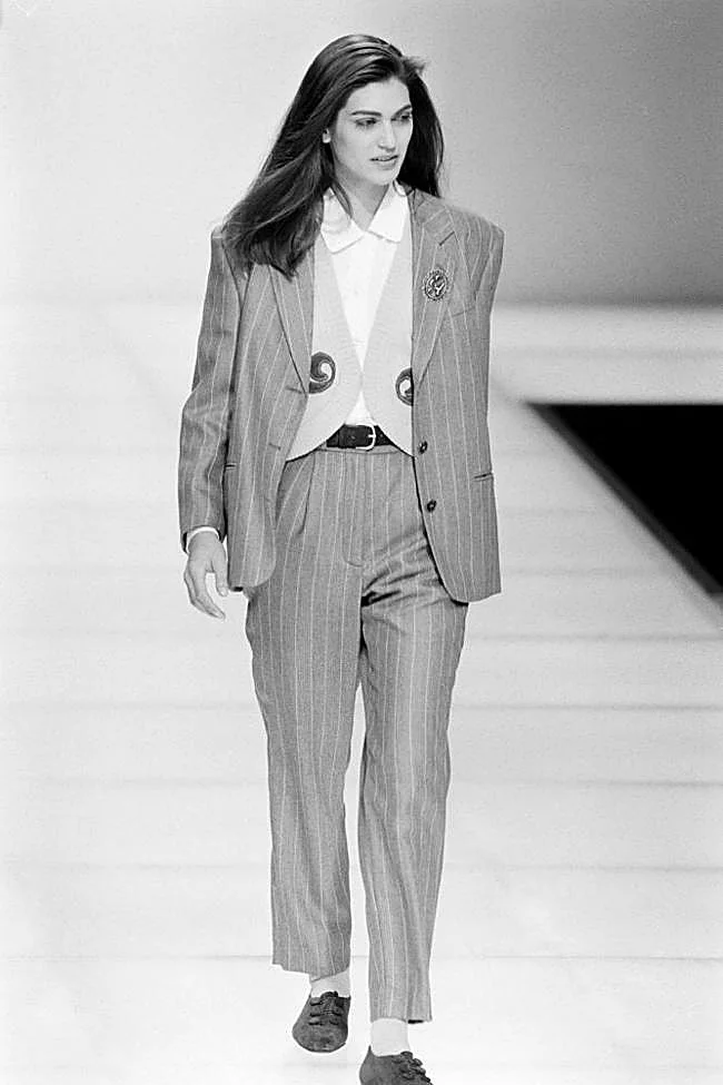 Desfile de Armani en 1980.