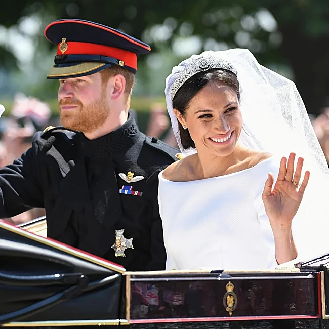 Los duques de Sussex, el día de su boda.