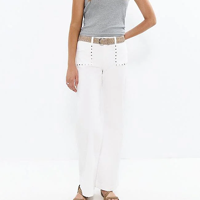 Pantalón blanco de Brownie, 59,90 euros.
