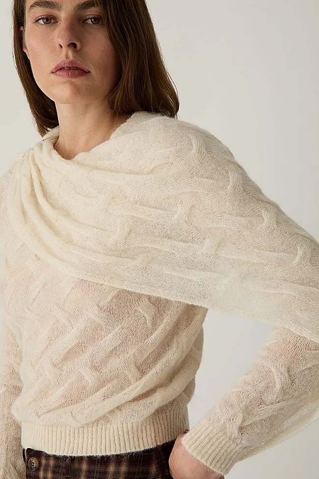 Jersey trenzado de Laagam (89,95 euros)