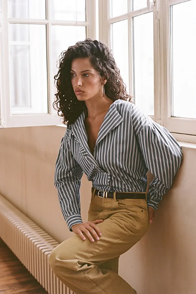 Camisa con estampado de rayas de Rouje (165 euros)