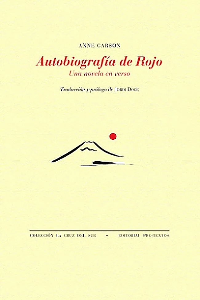 Portada de Autobiografía de Rojo, de Anne Carson