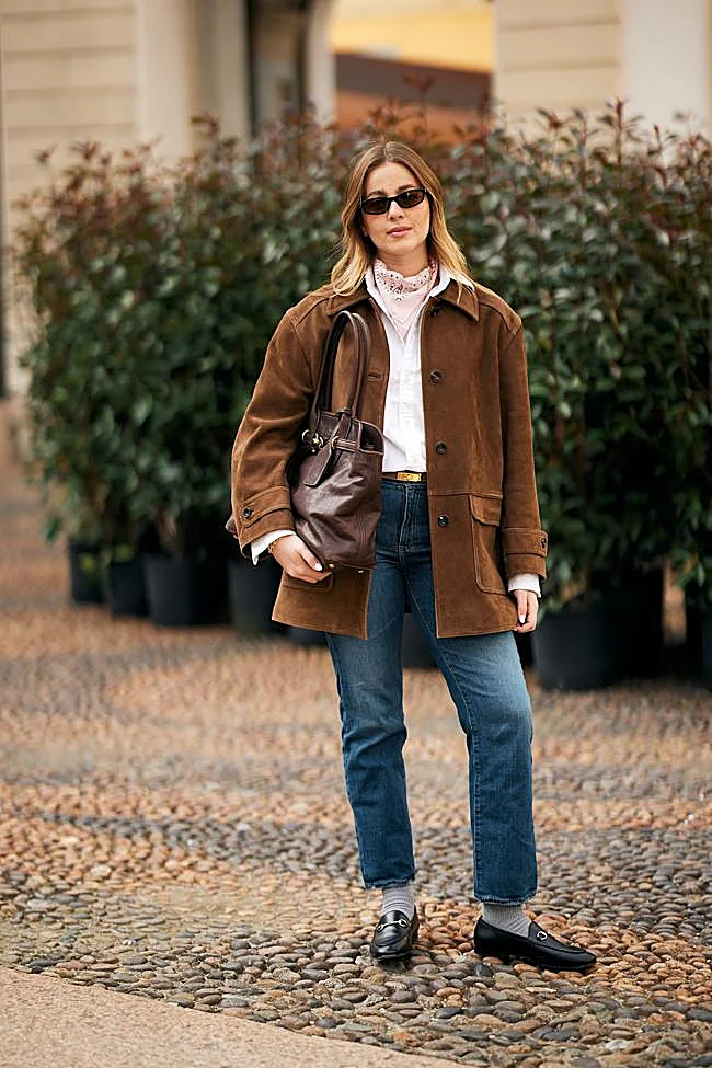 Cómo combinar mocasines en otoño.
