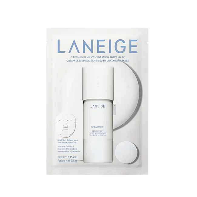 Cream Skin Milky Hydration Sheet Mask de Laneige.