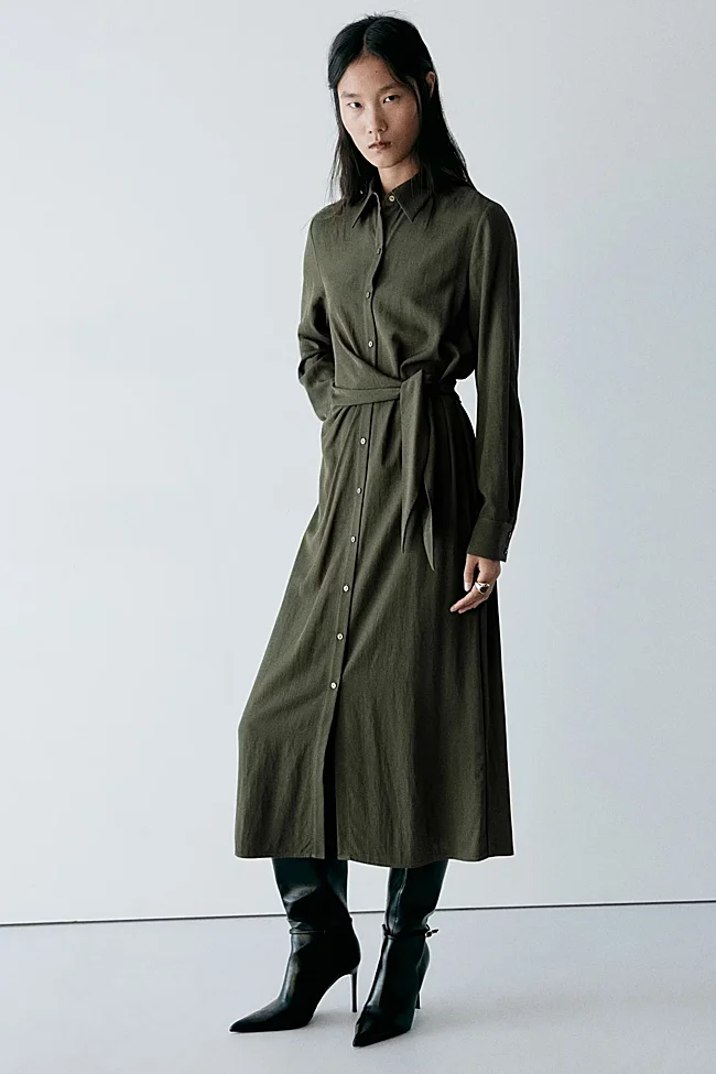 Vestido camisero de Mango (39,99 euros)
