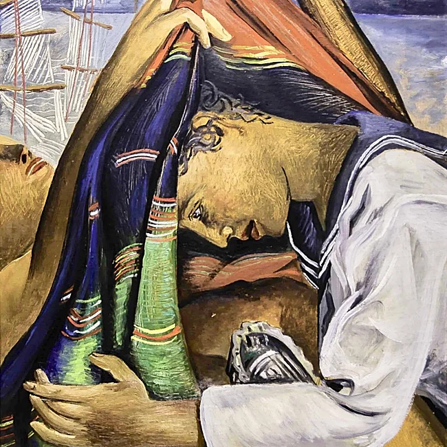 Sueño marinero, pintado por Gregorio Prieto hacia 1930.