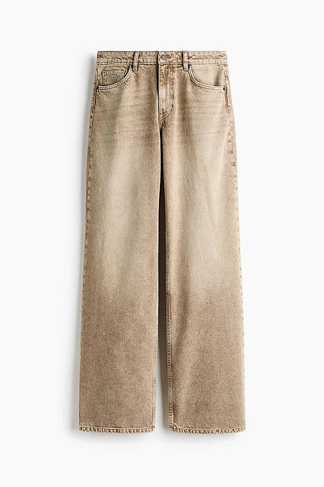 Pantalón camel jaspeado de H&M, 59,99 euros.