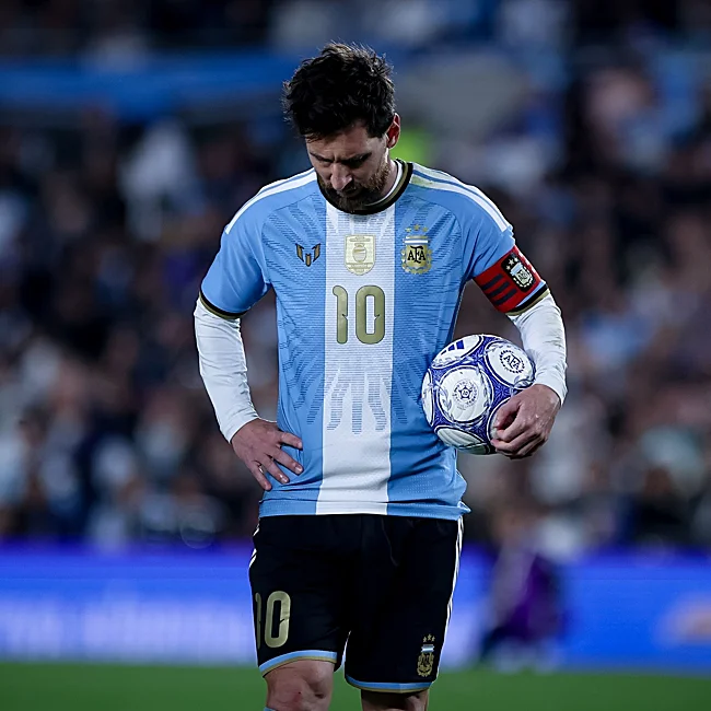 Leo Messi, en su último partido con la selección de Argentina.