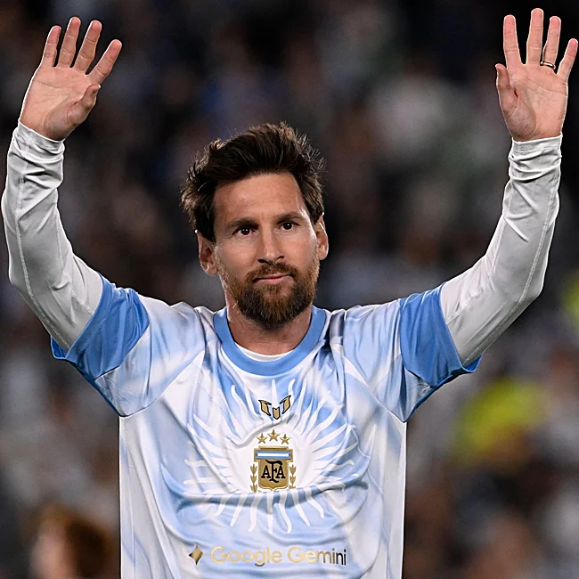 Leo Messi, en su último partido con la selección de Argentina.