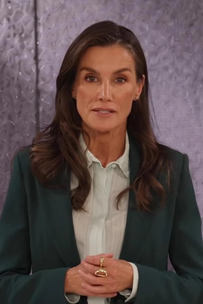La reina Letizia durante su discurso.